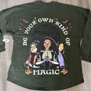 Disney Parks, NWT, XL, Hocus Pocus, Spirit Jersey Longsleeve Green
